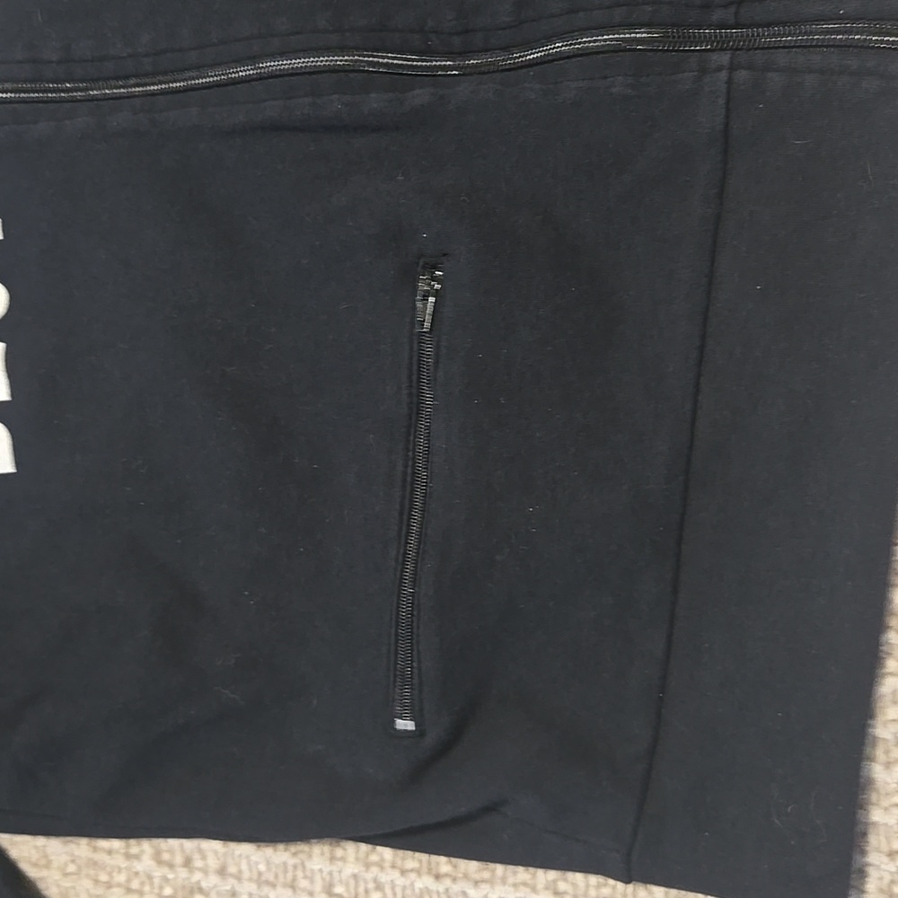 Black Deutschland Track Jacket with Striped Sleeves Women's Size Large - Picture 2 of 9